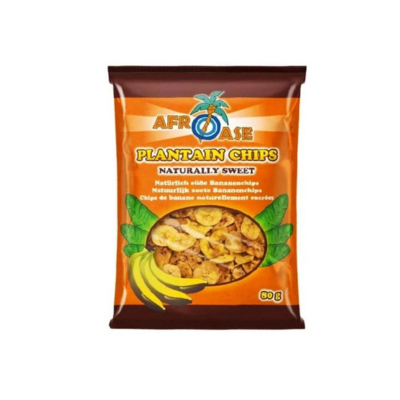 Afroase Plantain Chips (Naturally Sweet) 80g