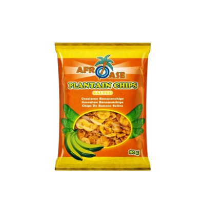 Afroase Plantain Chips (Salted) 80g